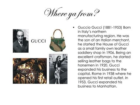 pictorial presentation of gucci example|what is Gucci named after.